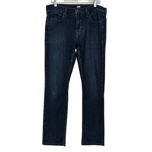PAIGE Federal Slim Straight Blue Jeans Sz 33X31 Cellar